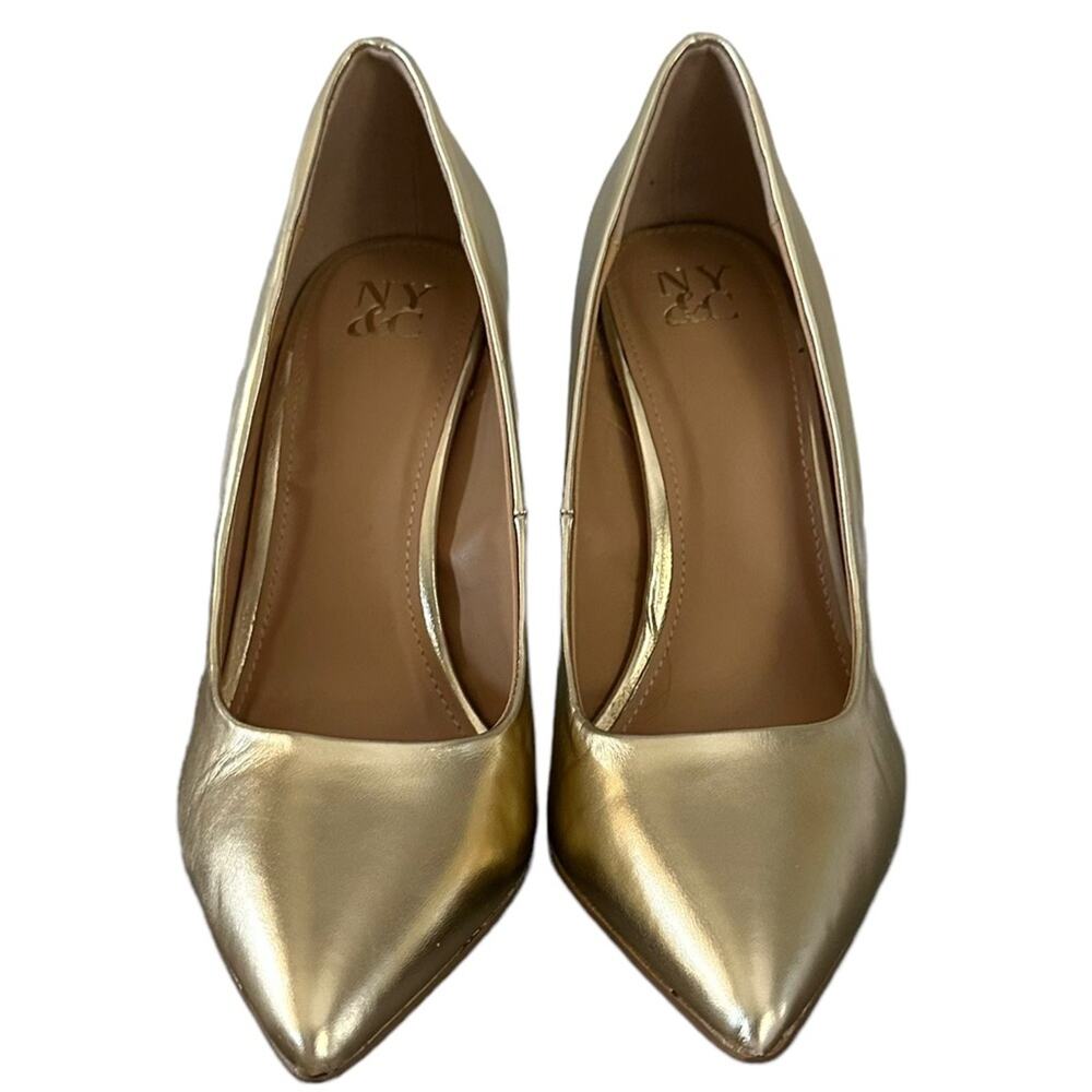Madison‎ Pump gold Metallic size size 9.5 4” heels stilettos new never worn - Picture 4 of 9